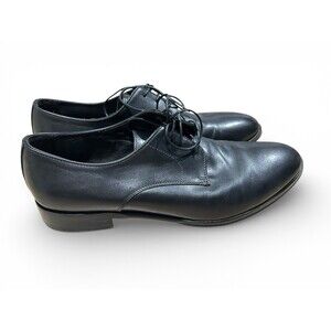M. Gemi Men’s Black Leather Oxford Shoes Italy Sz 43.5 Dress Business Luxury